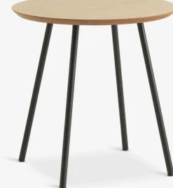 NYBOMesa auxiliar NYBO Ø40 color roble cálido/negro