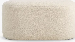 OREBOPuf OREBO 84x45 felpa blanco crudo