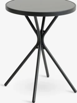 RADSTRUP + NABBENMesa RADSTRUP Ø60 negro + 2 sillas NABBEN verde oliva
