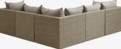RAVNDRUPConjunto muebles jardín RAVNDRUP 5 plazas natural