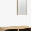 RAVSTEDMueble recibidor RAVSTED espejo 2 cajones color roble cálido
