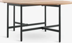 RENA + HEMSEDALMesa RENA L54/175 madera dura + 4 sillas HEMSEDAL negro