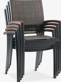 SIRDAL + SIRDALMesa SIRDAL L91 madera dura + 4 sillas SIRDAL gris