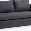 SKILLEBEKKSofá cama SKILLEBEKK tela gris oscuro