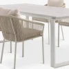 SONNERUP + GILJAMesa SONNERUP L215 + 4 sillas GILJA beis