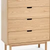 STUBBERUPCómoda STUBBERUP 4 cajones roble natural