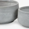 TERASSEMacetero TERASSE Ø44/36 gris juego de 2
