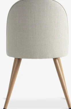 THORUPSilla de comedor THORUP tela beis/color roble natural