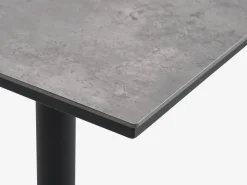 TIPMOSE + NABBENMesa TIPMOSE L70 gris + 2 sillas NABBEN negro