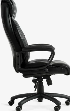 TJELESilla de oficina TJELE polipiel negro/negro
