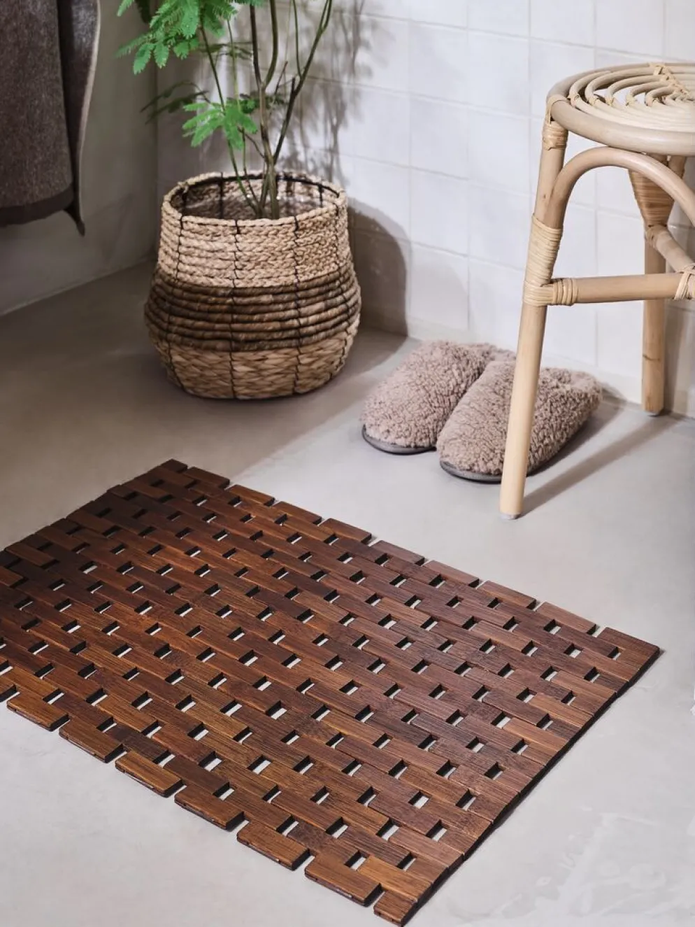VALSKOGGOLDAlfombrilla de baño VALSKOG 40x60 marrón