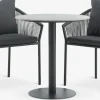 VAMDRUP + GILJAMesa VAMDRUP Ø70 + 2 sillas GILJA gris