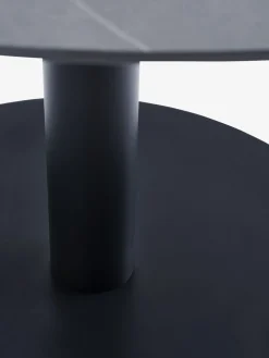 VAMDRUP + STRANDBYMesa VAMDRUP Ø120 + 4 sillas STRANDBY gris