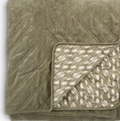 VILLMORELLColcha VILLMORELL 220x240 verde/blanco