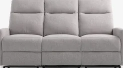 VONSILDSofá VONSILD 3 plazas reclinable eléctrico gris claro